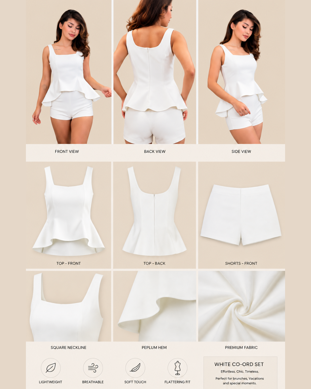 Aria Peplum Co-ord